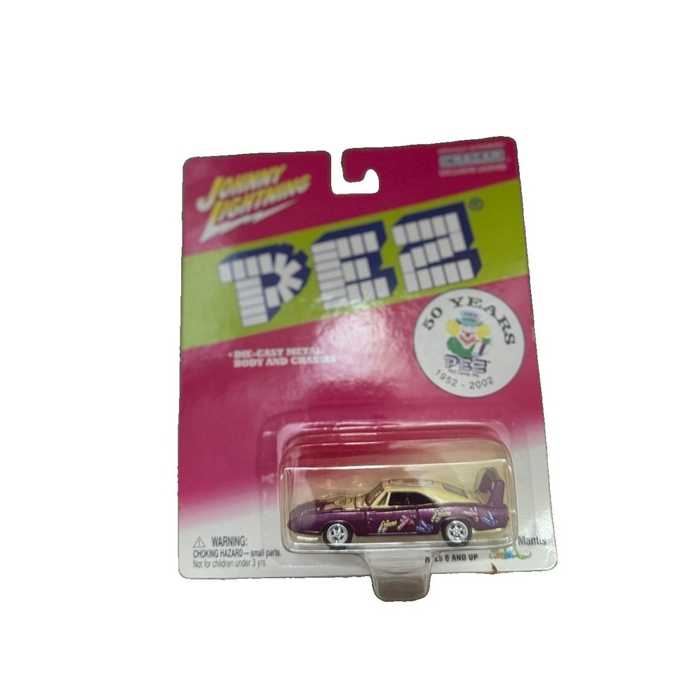 2002 Johnny Lightning PEZ Plymouth Superbird PEZ 50 Years Diecast
